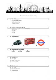 English Worksheet: This is Britain. London