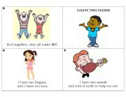 English Worksheet: My Body - Story Booklet (part 1)