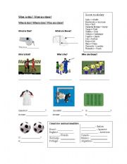 English Worksheet: What is this Soccer vocabulary