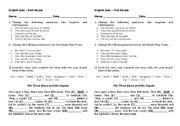 English Worksheet: past simple