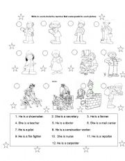 English Worksheet: community members 