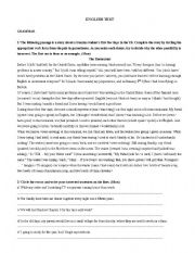 English Worksheet: English test