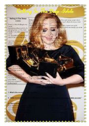 English Worksheet: ROLLING IN THE DEEP - ADELE