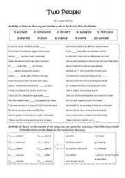 English worksheet: Two People