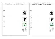 English worksheet: footprint