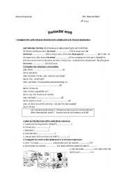 English worksheet: worksheet