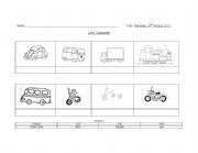 English worksheet: transport