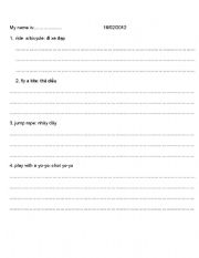 English Worksheet: lets go 1b unit 1