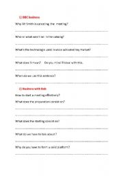 English Worksheet: bbc business