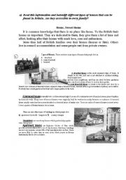 English Worksheet: types of houses in Britain