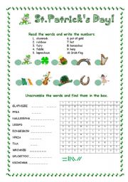 English Worksheet: St.PatricksDay