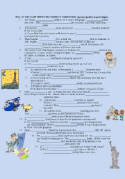 English Worksheet: PRESENT PERFECT OR PAST SIMPLE 