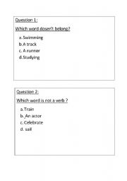 English worksheet: questions cards