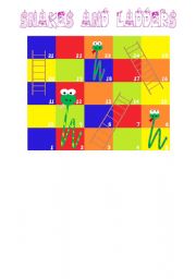 English Worksheet: Snakes and ladders Past simple ? 
