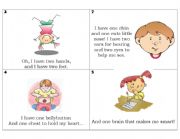 English Worksheet: My Body - Story Booklet (part 2)