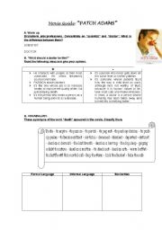 English Worksheet: patch adams