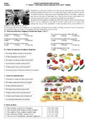 English Worksheet: countable uncountable how many how much