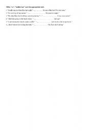 English Worksheet: So, neither, nor