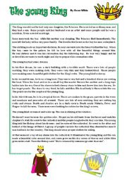 English Worksheet: READING: Oscar Wildes story