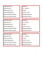 English Worksheet: Who are you?