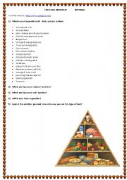 English Worksheet: Webproject - choosing breakfast