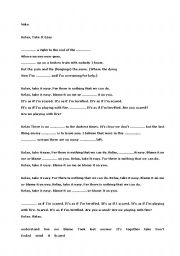 English worksheet: Mika/Relax Song Worksheet