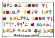 English Worksheet: Secret message game*1*