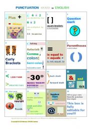 English Worksheet: PUNCTUATION MARKS  teach them easy way PREVIEW COMING SOON problem again but do check!!!!