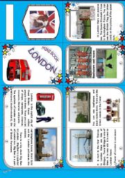 English Worksheet: London mini-book