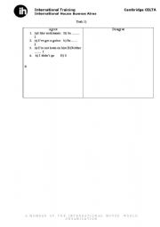 English Worksheet: Grammar Hand out