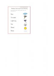 English Worksheet: The weather