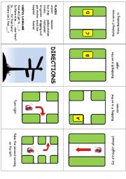 English Worksheet: Giving directions mini book