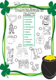 English Worksheet: St. Patricks Day