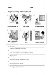 English Worksheet: We should...