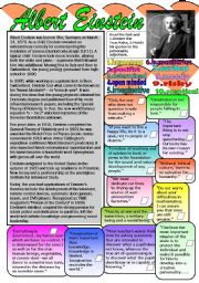 English Worksheet: Albert Einstein