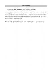 English Worksheet: PAST SIMPLE - EXTRA ACTIVITY