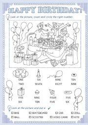 English Worksheet: Happy Birthday!