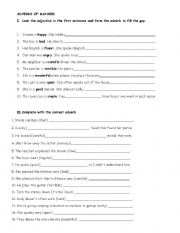 English Worksheet: Adverbs of manner