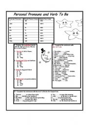 Personal Pronouns/ Verb To Be - Simple Present and Simple Past Tenses.