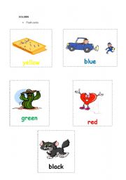 English Worksheet: COLORS