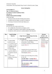 English Worksheet: Reading and Writing Lesson