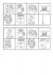 English Worksheet: halloween bingo