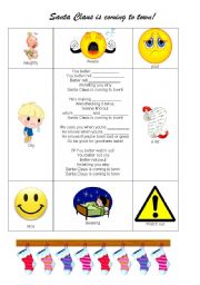 English worksheet: Santa Claus is coming to town