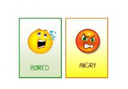 English Worksheet: Flashcards about feelings