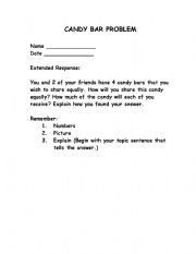 English worksheet: Candy Problem