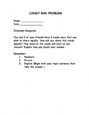 English Worksheet: Candy Problem