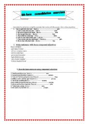 9th form consolidation exercises
