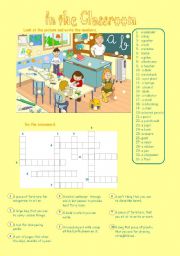 English Worksheet: In the Classroom