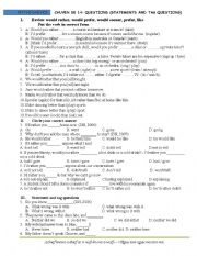 English Worksheet: TAG-QUESTIONS MULTIPLE CHOICE QUESTIONS 