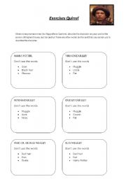 English Worksheet: Harry Potter taboo game